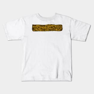 Dark and Gritty Wood Plank Kids T-Shirt